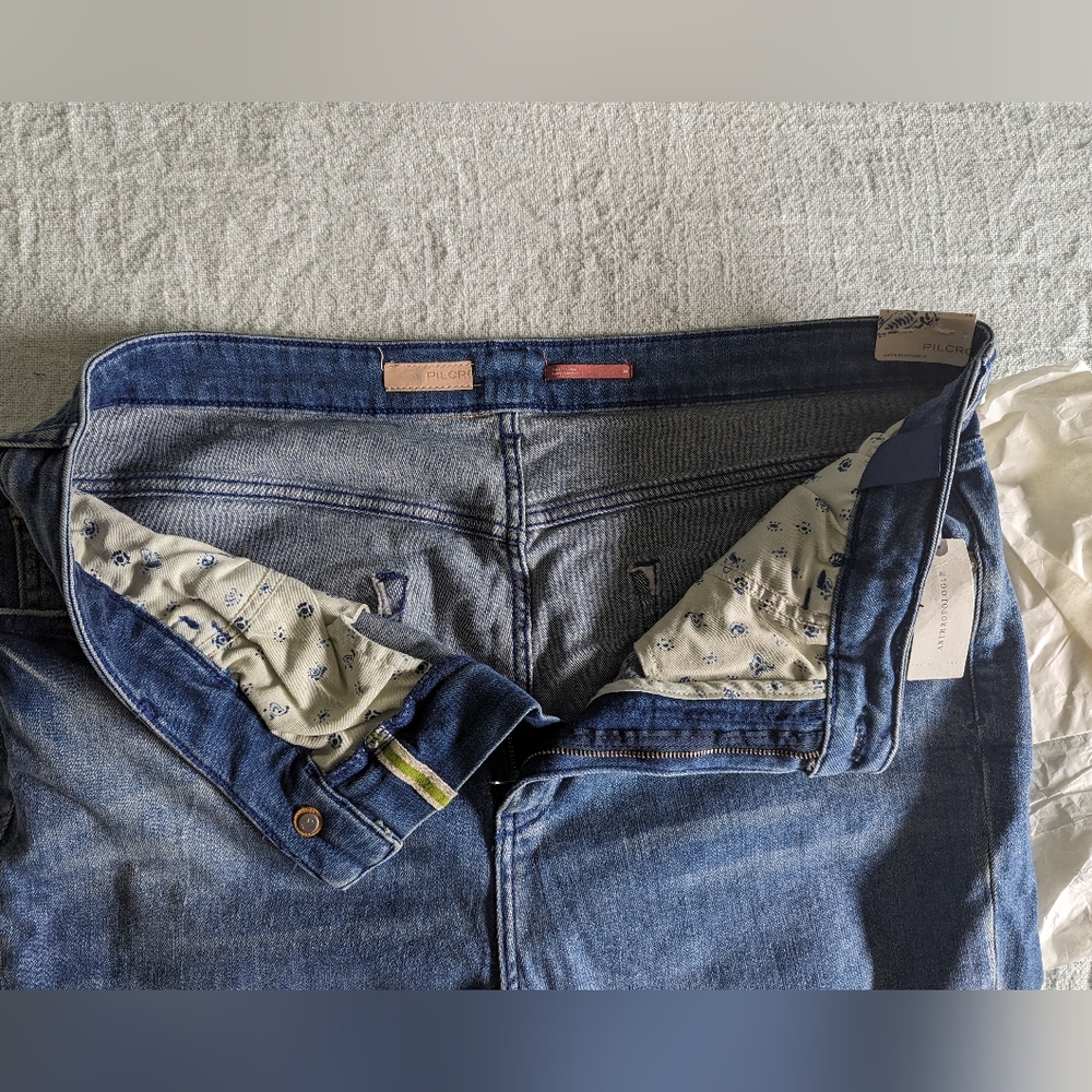 ANTHROPOLOGIE PILCRO THE ICON HIGH WAIST FLARE JEANS • SIZE 34 - Picture 9 of 10